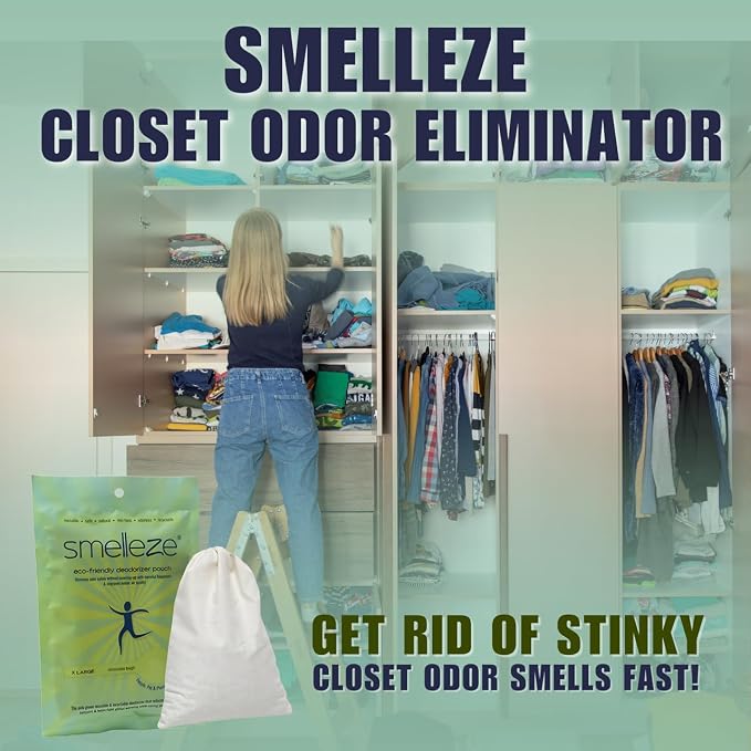 SMELLEZE Reusable Book Smell Removal Deodorizer Pouch: Rids Odor Without - Image 2