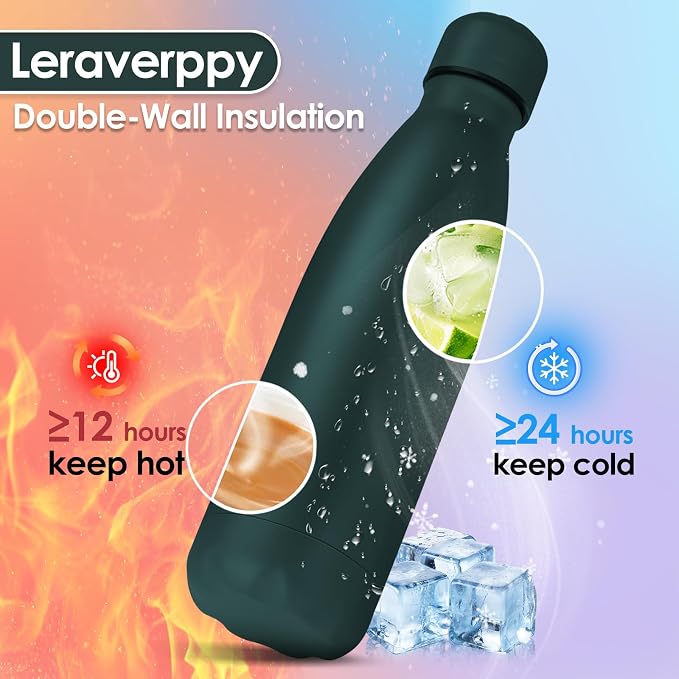 25oz Cola-Bottle Shaped Stainless Steel Leak-proof Water Bottle, Double Wall - Image 3