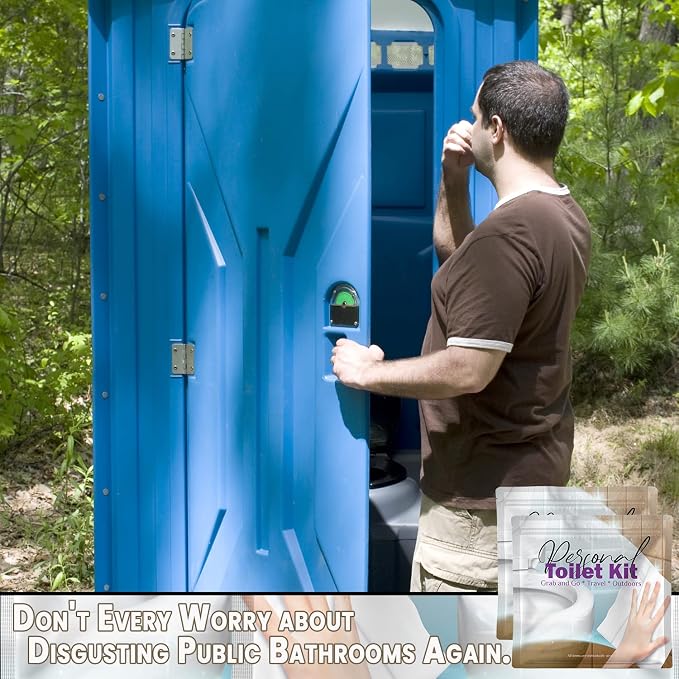 Personal Toilet Kit To Go – 10 Pack | Disposable Public Restroom Kit | - Image 5