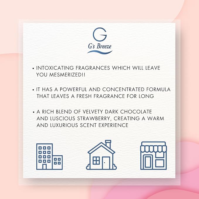 G's Breeze Dark Chocolate & Strawberry Diffuser Oil Refill - Image 6