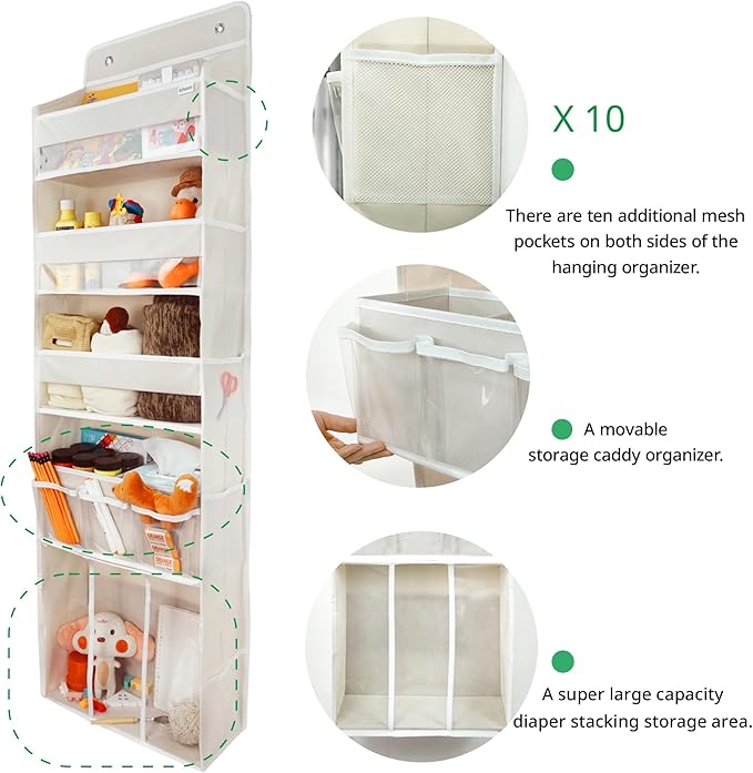 Door Hanging Storage Organizer, - Image 4