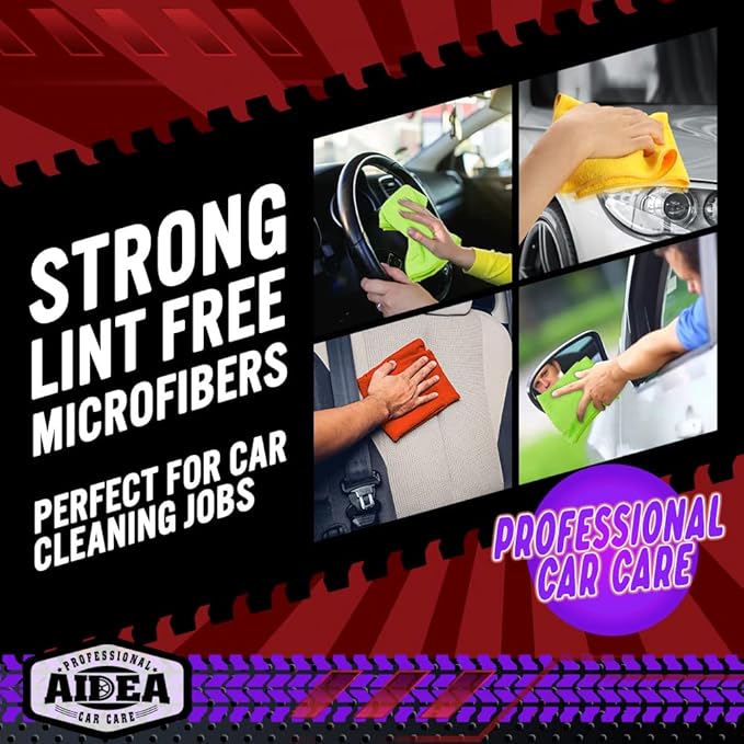 AIDEA Microfiber Cleaning Cloth 10PK, Micro Fiber Cloth - Image 6