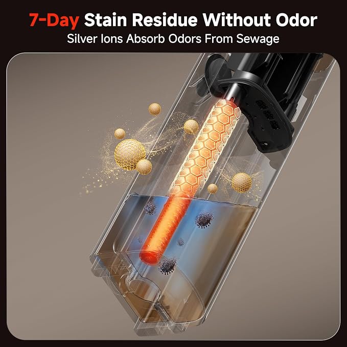 uwant D100 Wet Dry Vacuum Cleaner 180°Lay-Flat Vacuum Mop All in One - Image 7