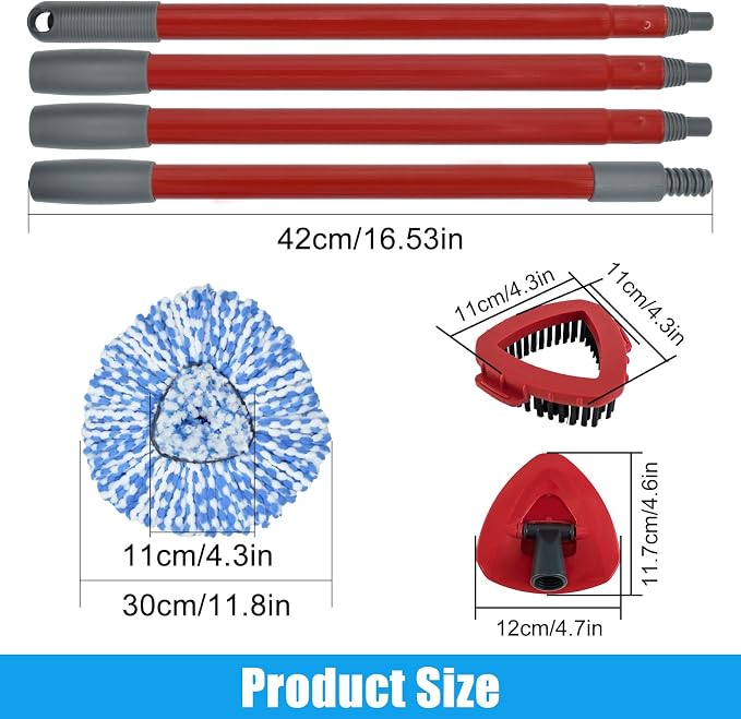 Mop Replace Head Mop Handle for O Cedar Mop, Mop Replacement for Ocedar Spin - Image 6