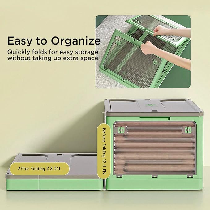 Plastic Trunk Organizer, Closet Organizers and Storage, 7 Gal Collapsible - Image 4