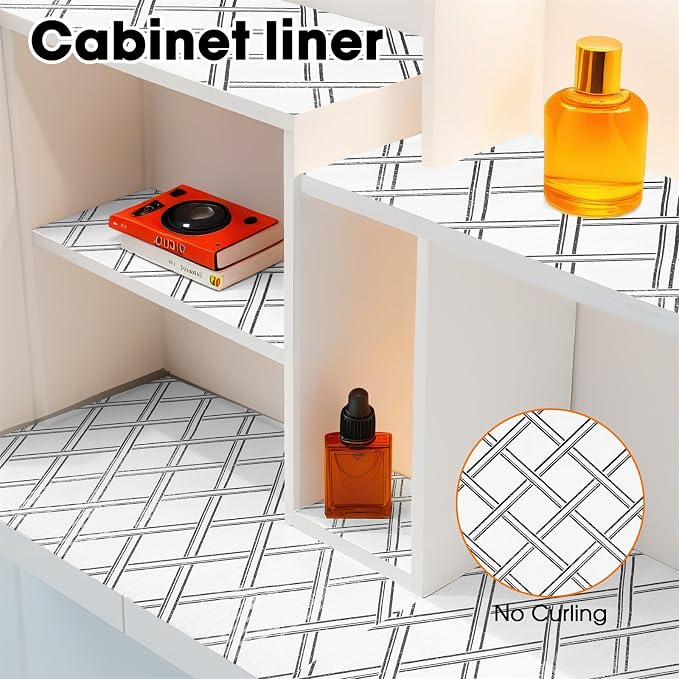 Drawer and Shelf Liners for Kitchen Cabinets Non-Adhesive Cabinet Liners Strong - Image 8
