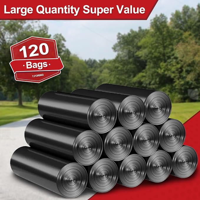 Black Trash Bags 20-25 Gallon 120 Count - Image 6