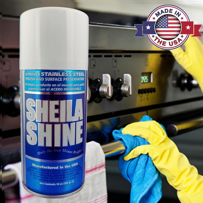 Sheila Shine 2 x 10 Oz. Stainless Steel Cleaner and Polish Aerosol Spray - Image 4