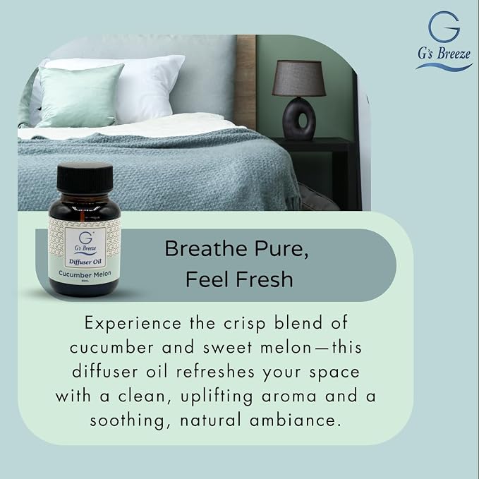 G's Breeze Cucumber Melon Diffuser Oil Refill - Image 6