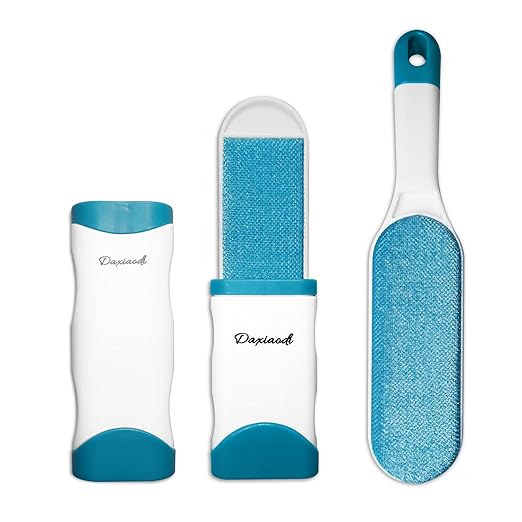 2 Pack Furniture Lint Remover Brushes, Double Sided Self Cleaning Loose Hair by WANLILAI