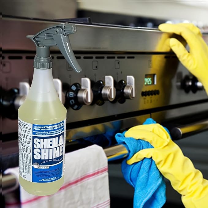 Sheila Shine 32 Oz. Stainless Steel Cleaner and Polish Trigger Spray, Protect - Image 4