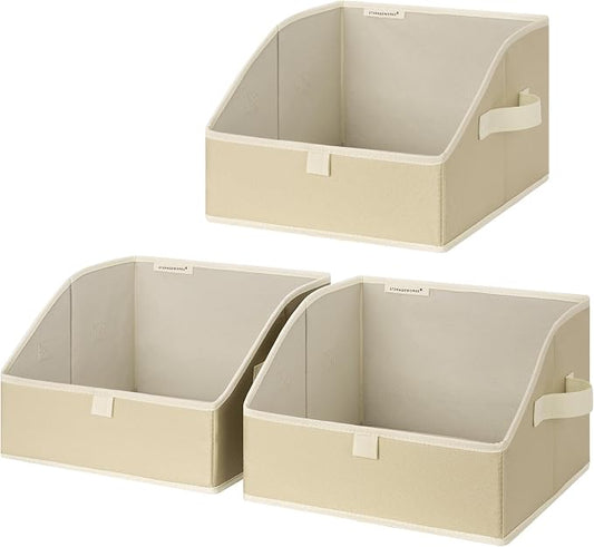 StorageWorks Closet Storage Bins, Trapezoid Organizer Box by StorageWorks
