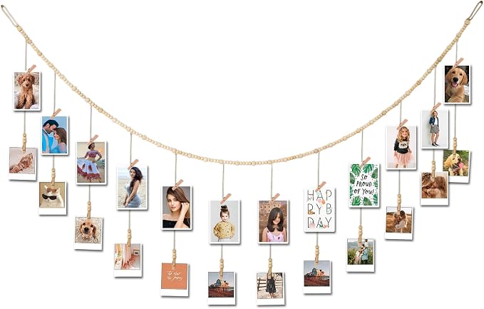 6 Feet Wooden Beads Garland by Yudarte