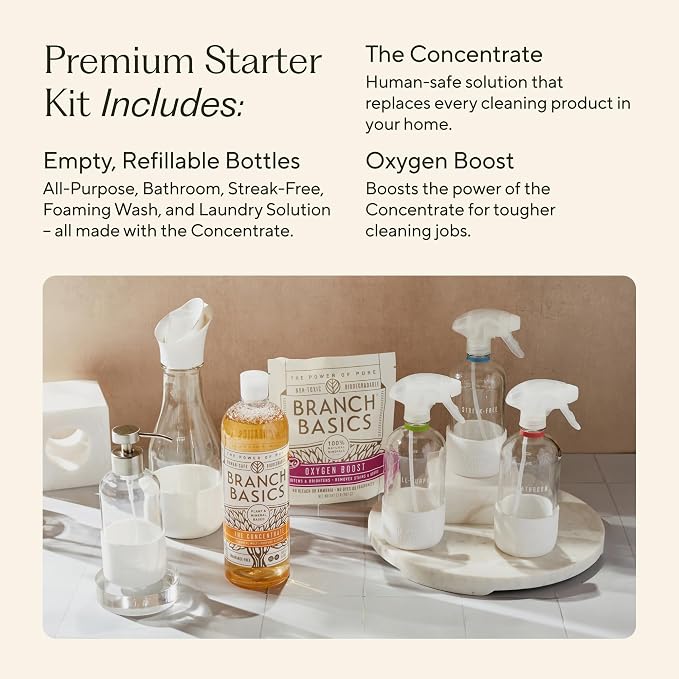 Branch Basics Premium Starter Kit in Glass: All Purpose Cleaner, Glass Cleaner - Image 3