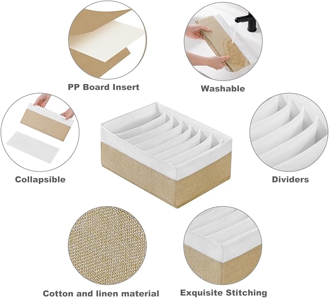 4 Packs T-shirt Drawer Organizers - Image 4