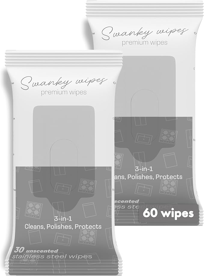 Swanky Stainless Steel Cleaner Wipes by SwankyWipes