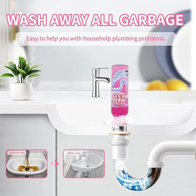 Foam Drain Cleaner, Drain Sink Cleaner and Deodorizer, Clog Remover - Image 3