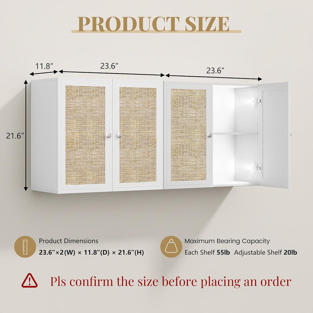 Laundry Room Cabinets with Lights, 24INCH Bathroom Cabinets Wall Mounted with...