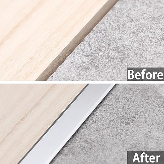3Pcs Aluminum T Molding Trim & Floor Transition Strips, Flat Divider Strip - Image 3