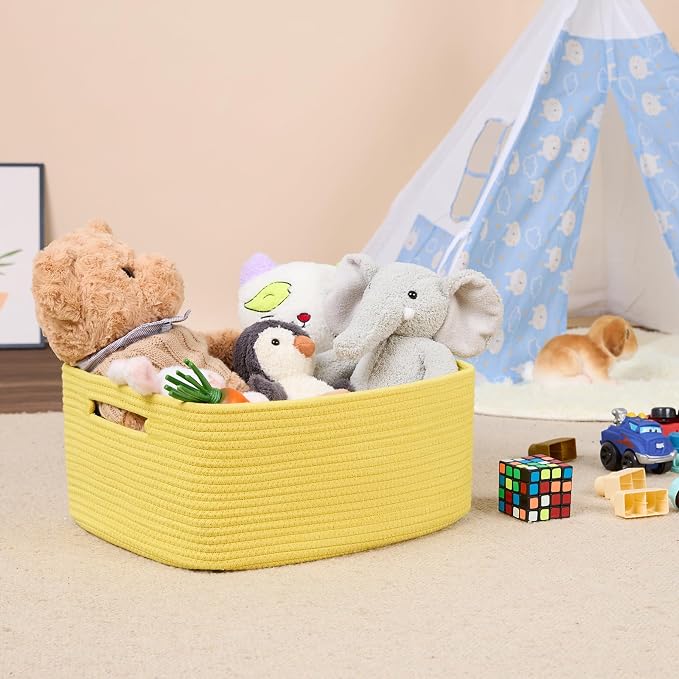 Large Storage Baskets for Shelves, Closet Organizers Bins for Clothes Blanket - Image 5