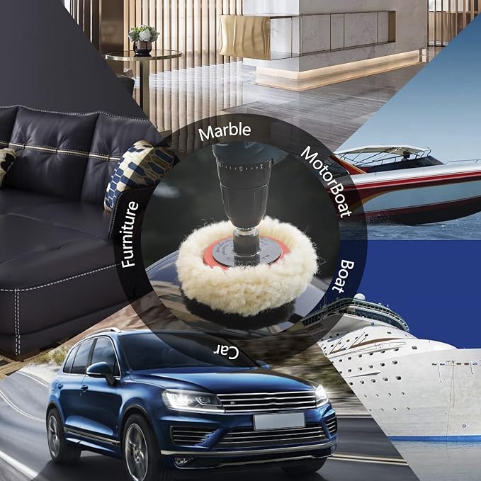 SPTA Wool Polishing Pad, Car Body Repair Buffing - Image 6
