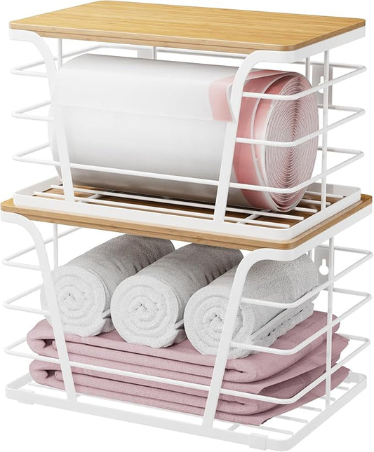 Extra Large 2 Pack Stackable Pantry Organizers by TrashBagHolder
