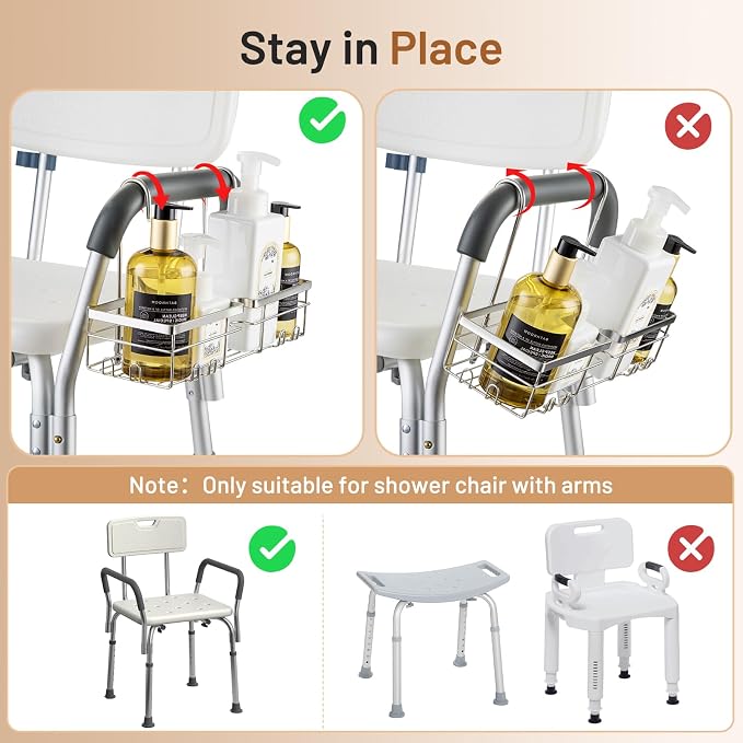 DELLAN Hanging Shower Caddy, Shower Rack - Image 3