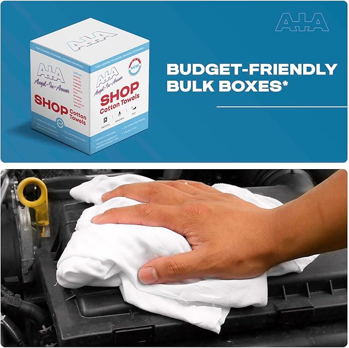 Angel-in-Armor Shop Towels – 1000 Unit Box of Lint-Free Cotton Shop Towel - Image 5