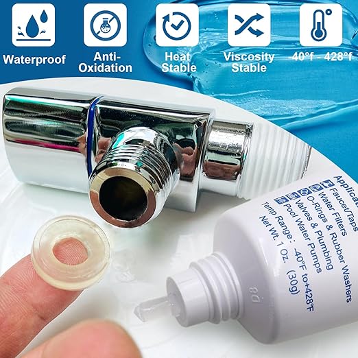 Faucet O-Rings Grease Silicone Lubricant Pool Lube Tube - Image 3