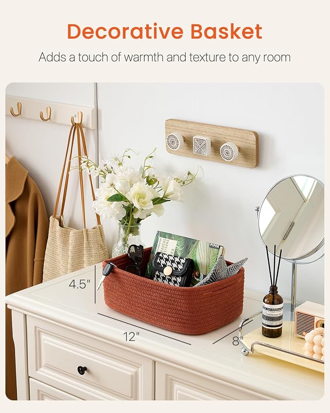 Small Woven Basket, Storage Basket - Image 2