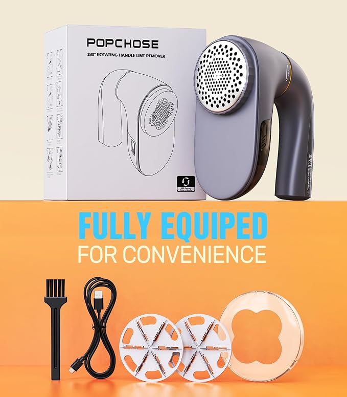 POPCHOSE Fabric Shaver, Lint Remover - Image 8