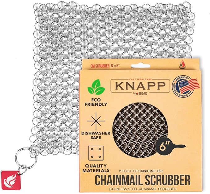 Knapp Made CM Scrubber 6" Small Ring Cast Iron Scrubber by CM+SCRUBBER
