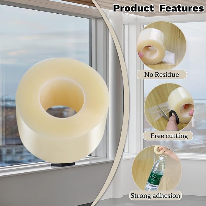 Transparent Window Seal Weather Sealing Tape 2 Inch x 35 Yards Weather - Image 3