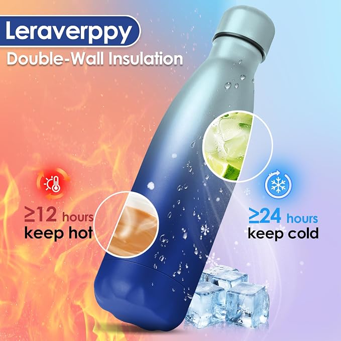 25oz Cola-Bottle Shaped Stainless Steel Leak-proof Water Bottle, Double Wall - Image 3