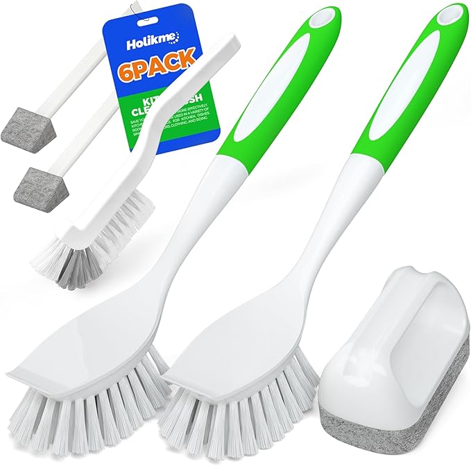 Holikme 6Pack Kitchen Cleaning Brush by Holikme