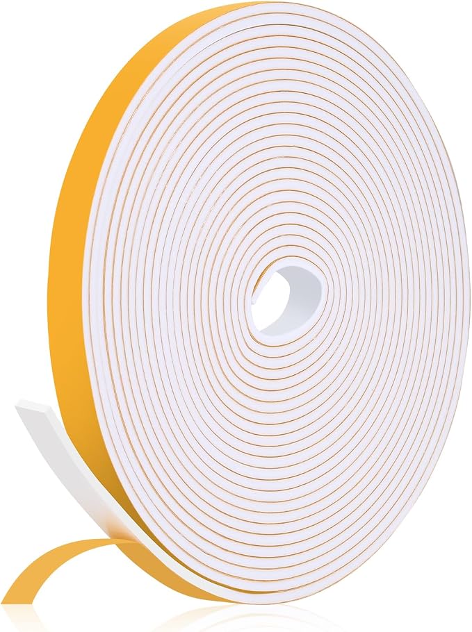 26Feet Weather Stripping Seal for Door Window, High Density Foam Tape, by Amzjjle
