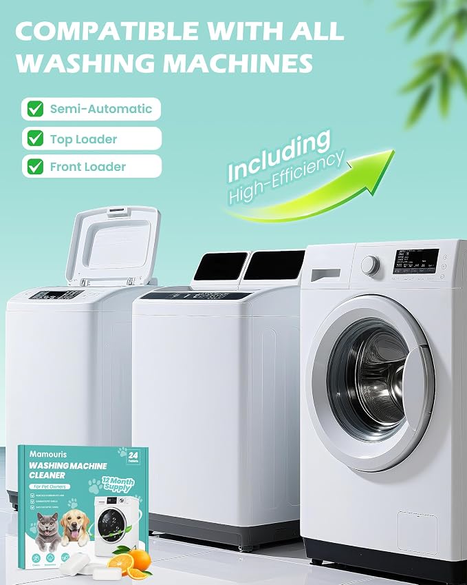 Washing Machine Cleaner Tablets: 24 Pack Deep Cleaning - Image 7