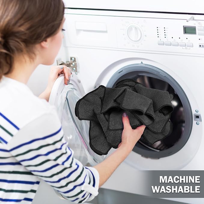 Tanlade Microfiber Cleaning Cloth 6"x6" Cleaning Rags Reasonable Kitchen Towels - Image 6