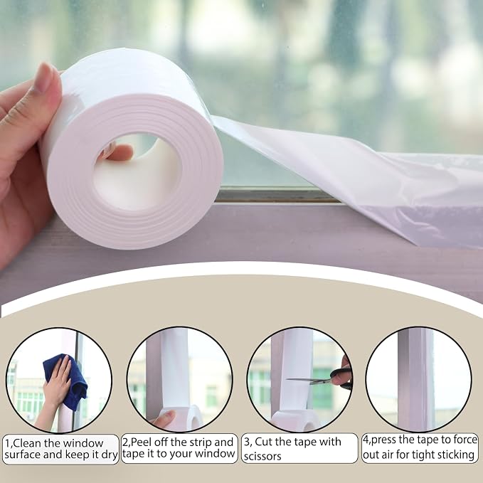 Window Insulation for Winter Weather Sealing Tape 2 Inch x 50 Yards Weather - Image 4
