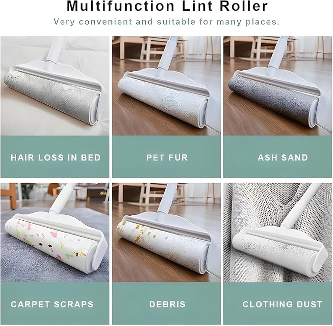 YHPDVI Lint Roller for Pet Hair – 7.5" Extra Wide Sticky Roller - Image 3