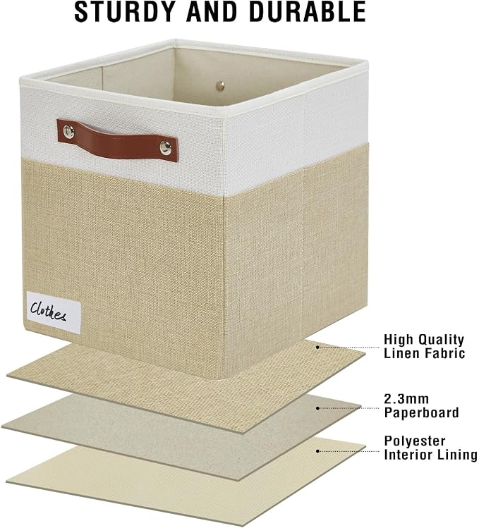 Collapsible Fabric Storage Cube Bins - Image 5