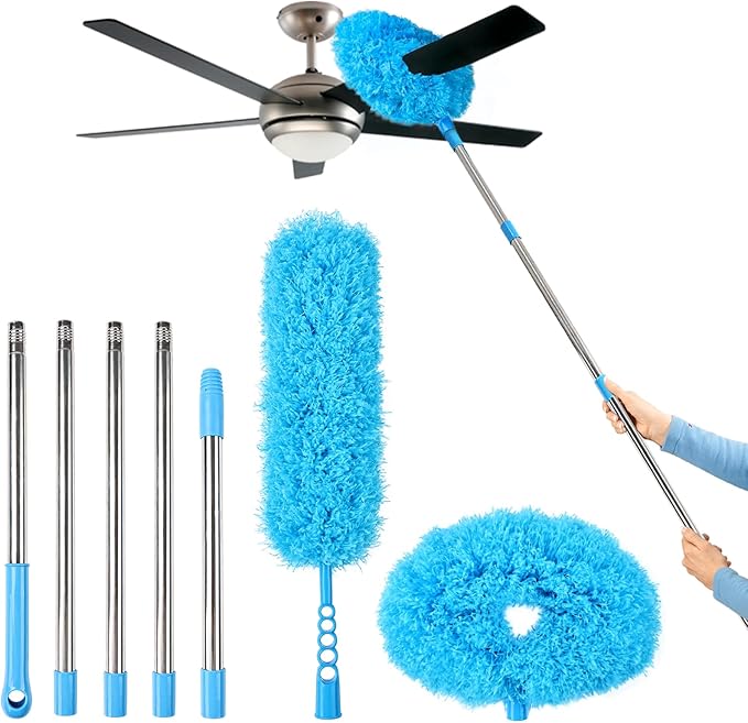 Ceiling Fan Cleaner Duster Reusable Microfiber Removable Duster by iHUFeather