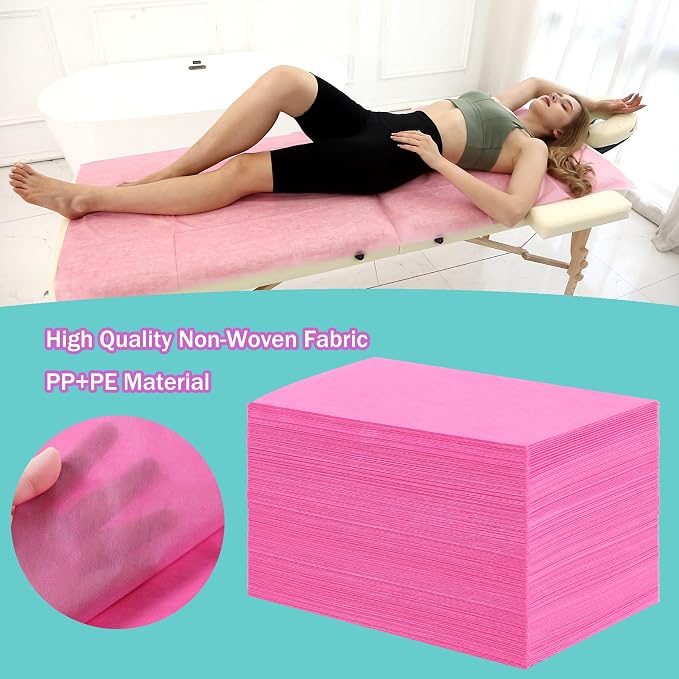 Disposable Bed Sheets for Massage Table 100 Pcs 31" x 71" Waterproof Massage - Image 2