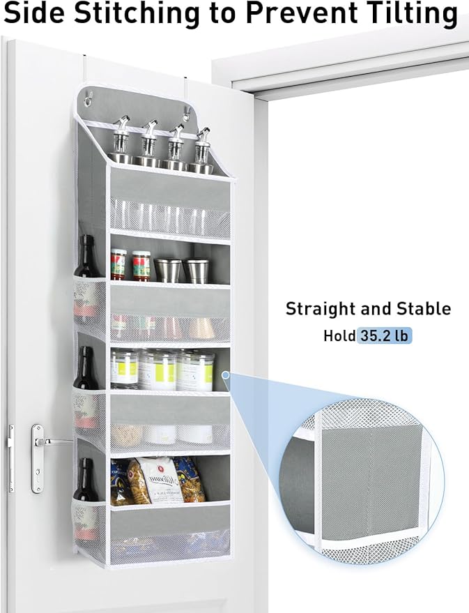 Yecaye 1 Pack Over the Door Organizer, 35.2lbs Load Toy Stuffed Animal Storage - Image 2