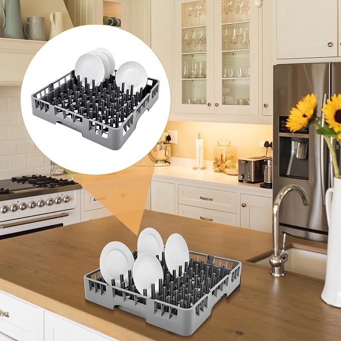 Commercial Dishwasher Tray Rack Polypropylene Full Size Flatware Rack - Image 7