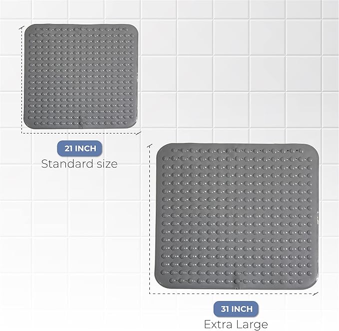 ENKOSI Extra Large Square Non Slip Shower Mat - Image 6