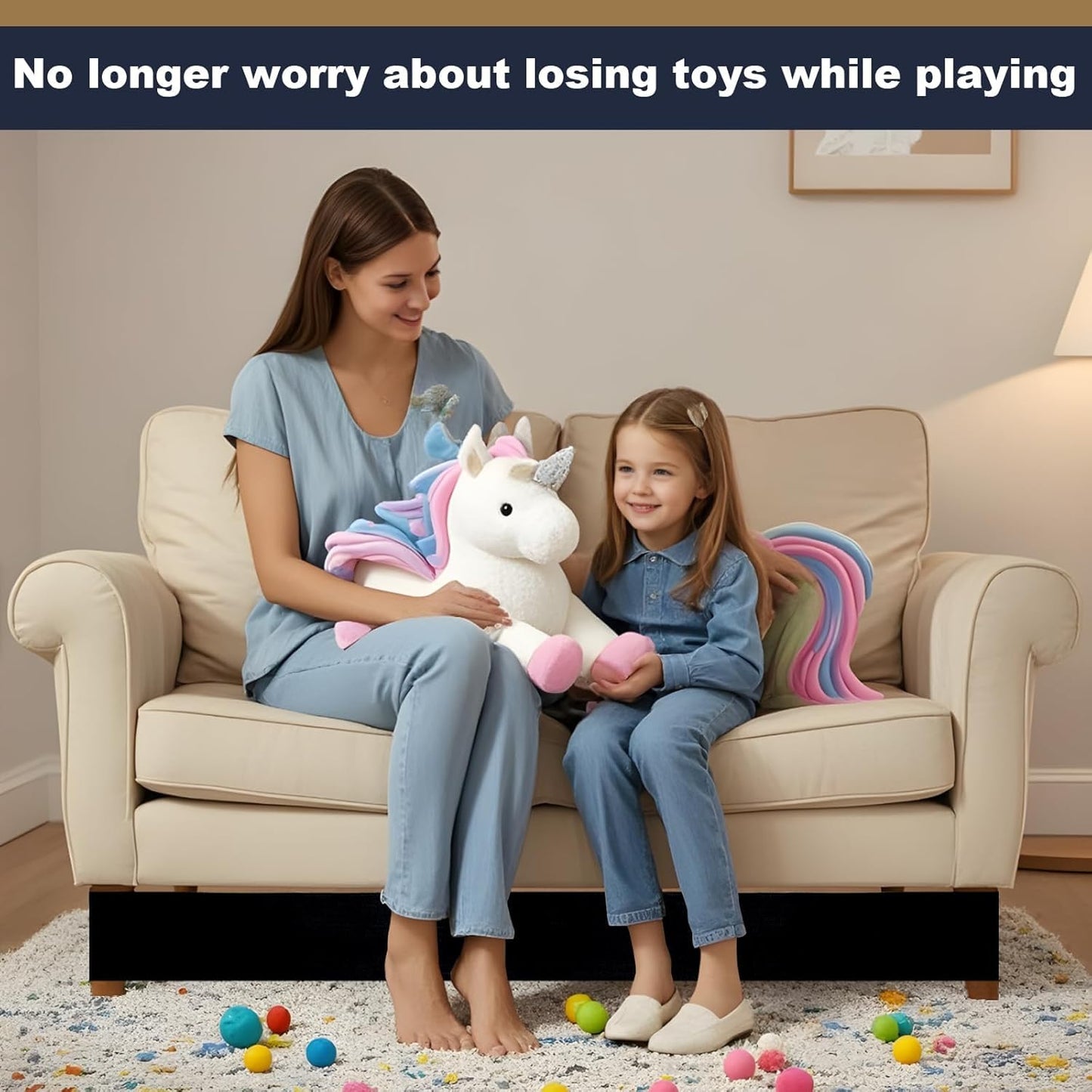 Under Couch Blocker for Kids and Pet Toys, 3 inch x 123inch, Toy Blocker for Bed and Furniture, Stop Toys Going Under Sofa