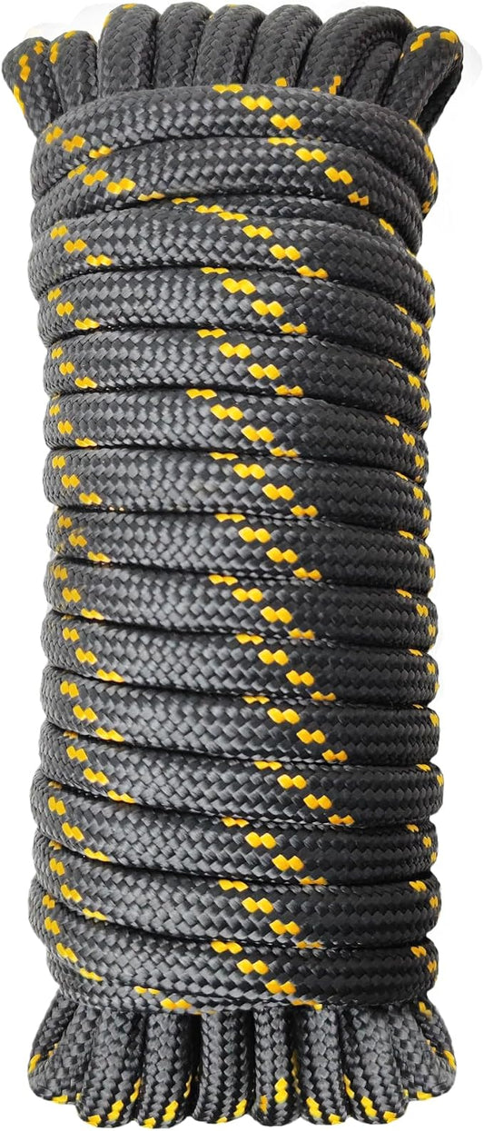 Diamond Braided Polypropylene Rope Nylon Rope Mix Thick Heavy Duty Ropes 3/8'' by GIAHAND