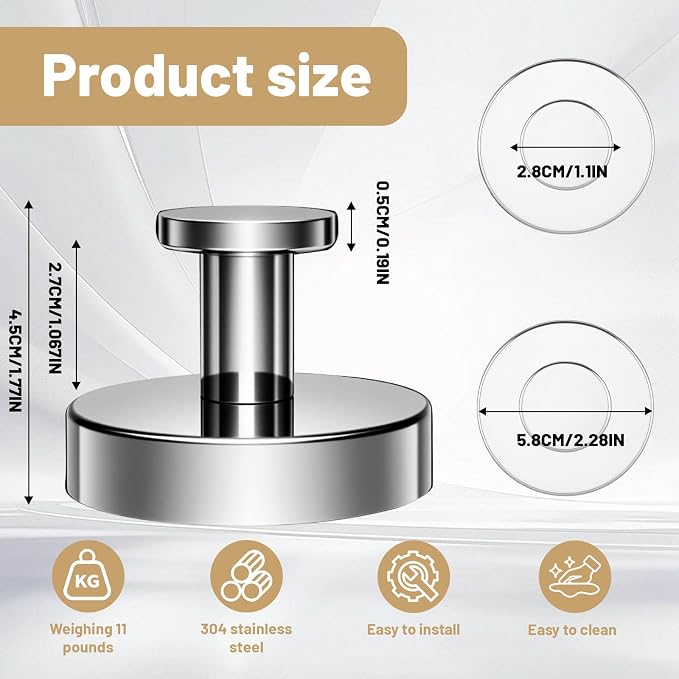 4 Pcs Suction Cup Hooks for Shower，Removable Hooks，Towel Hook，Suction Hook for - Image 6