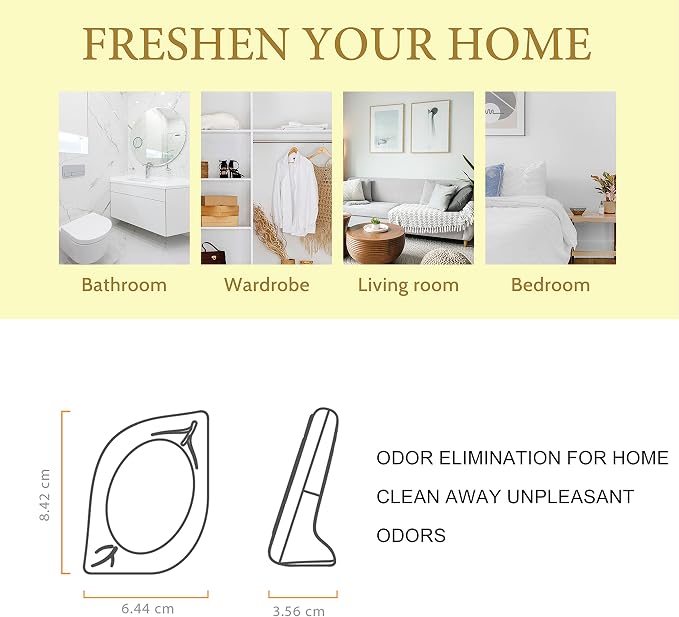 Air Freshener for Home, 4 Pack, Odor Eliminator for Small Area Closets Bathroom - Image 3